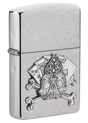 Bật lửa Zippo Card Skull Emblem Design