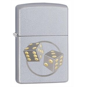 Bật lửa Zippo Dice Satin Chrome