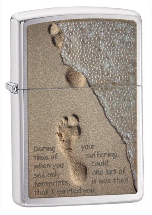 Bật lửa Zippo Footprints in the Sand