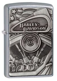 Bật lửa Zippo Harley Davidson Motor Flag Street Chromre