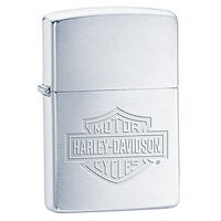 Bật lửa Zippo Harley Davidson Logo Brushed Chrome