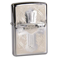 Bật lửa Zippo Harley Davidson Cross Polished Chrome