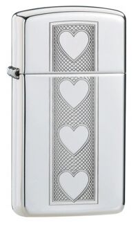 Bật lửa Zippo Heart Slim