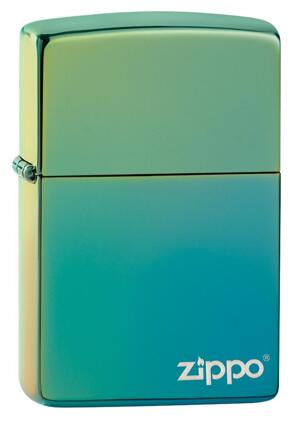 Bật lửa Zippo High Polish Teal Zippo Logo