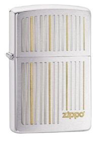 Bật lửa Zippo Lines Brushed Chrome