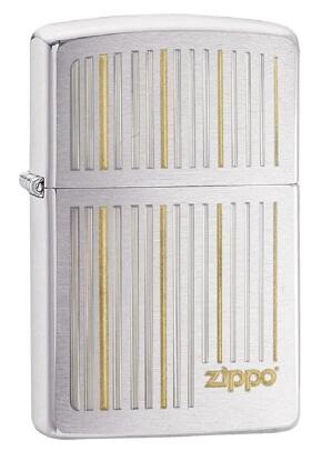 Bật lửa Zippo Lines Brushed Chrome