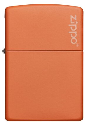 Bật lửa Zippo Orange Matte W/Zippo Logo 231ZL