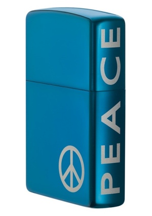 Bật lửa Zippo Peace On The Side Sapphire