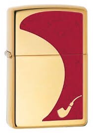 Bật lửa zippo Pipe Lighter Red High Polish Brass