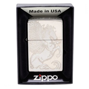 Bật lửa Zippo Pocket Lighter Black Ice Pegasus Pocket Lighter