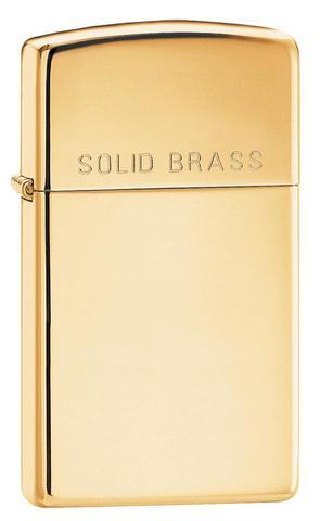 Bật lửa Zippo Polished Brass Engraved Slim