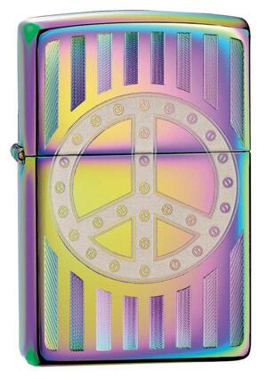 Bật lửa Zippo Rivet Peace Sign Spectrum