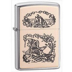 Bật lửa Zippo Scrimshaw Liberty Eagle 29517