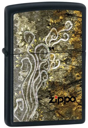 Bật lửa Zippo Scroll Black Matte