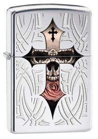 Bật lửa Zippo Skull Cross