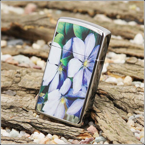 Bật lửa Zippo Slim Purple Flowers