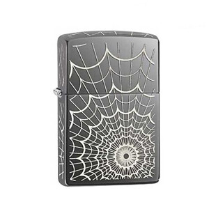 Bật lửa Zippo Spider Web Black Ice