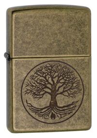 Bật lửa Zippo Tree of Life Antique Brass