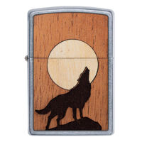 Bật Lửa Zippo WOODCHUCK USA Howling Wolf