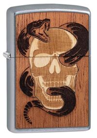 Bật Lửa Zippo WOODCHUCK USA Skull & Snake