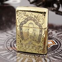 Bật Lửa Zippo ZP30 Đức Phật Tọa Đài Sen