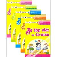 Bé tập viết và tô màu - Dành cho mẫu giáo và tiểu học (Bộ 5 cuốn) - An Tiêm (biên soạn)