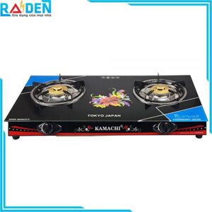 Bếp ga đôi kiếng cường lực Kamachi KM212