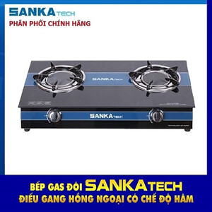 Bếp gas đôi hồng ngoại Sankatech 722BB