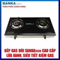 Bếp gas đôi tiết kiệm gas Sankatech sen đồng 527BB