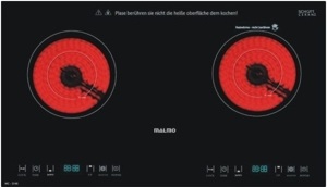 Bếp hồng ngoại âm 2 vùng nấu Malmo MC-214E
