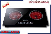 Bếp hồng ngoại âm 2 vùng nấu Komasu KM939