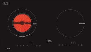 Bếp từ hồng ngoại âm 2 vùng nấu Zegu ZC-24IE