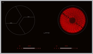 Bếp từ hồng ngoại âm 2 vùng nấu Latino S 02IH