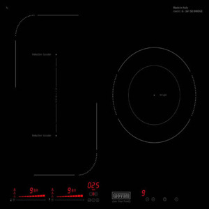 Bếp từ hồng ngoại âm 3 vùng nấu Giovani G-361SD Bridge