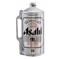 Bia Asahi 5% bình 2L