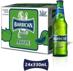 Bia Barbican không cồn hương táo 330ml