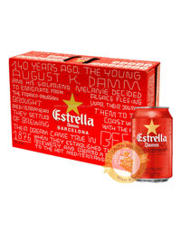 Bia Estrella Damm 4.6% - Thùng 24 lon 330ml