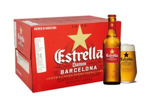 Bia Estrella Damm 4.6% - Thùng 24 chai 330ml