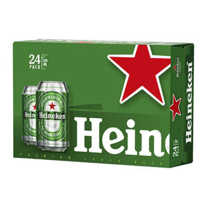 Bia Heineken Hà Lan 5% thùng 24 lon 330ml