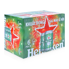 Bia Heineken lốc 6 lon x 330ml