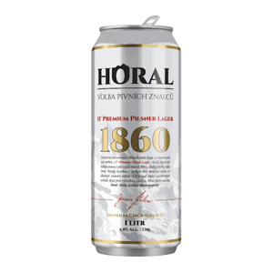 Bia Horal 1860 Premium Pilsner Lager 4.6% lon 500ml