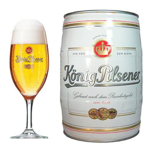 Bia Konig Pilsener 4,9% - bom 5 lít