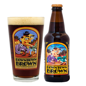 Bia Lost Coast Downtown Brown 5% Mỹ – chai 330ml