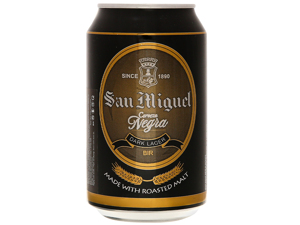 Bia San Miguel Cerveza Negra lon 330ml