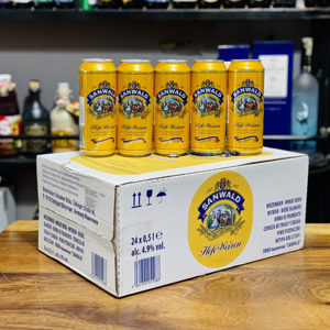 Bia Sanwald Hefe Weizen 4,9% Đức – 24 lon 500ml