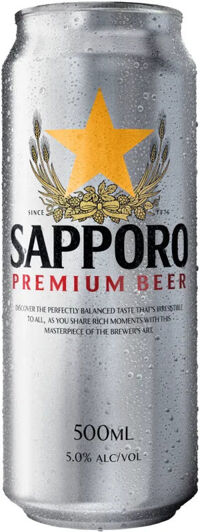 Bia Sapporo Premium - 12 lon 500ml