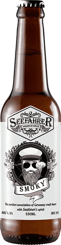 Bia Seefahrer Smoky 4.9% Thùng 24 Chai x 330ml