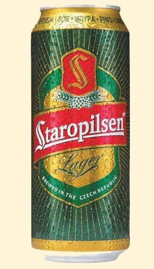 Bia Staropilsen Lager 4.7% thùng 12 lon 500ml