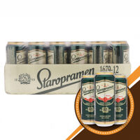 Bia Staropramen thùng 24 lon 500ml