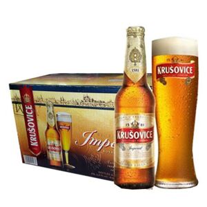 Bia Tiệp Krusovice Imperial 5% - 24 chai x 330ml